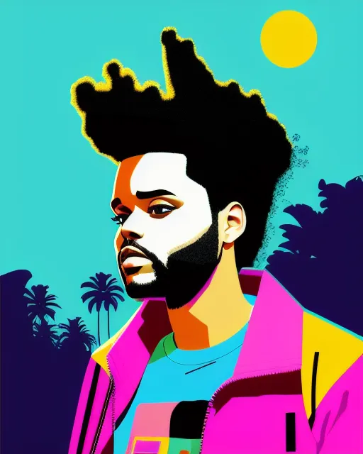 weeknd - AI Photo Generator - starryai