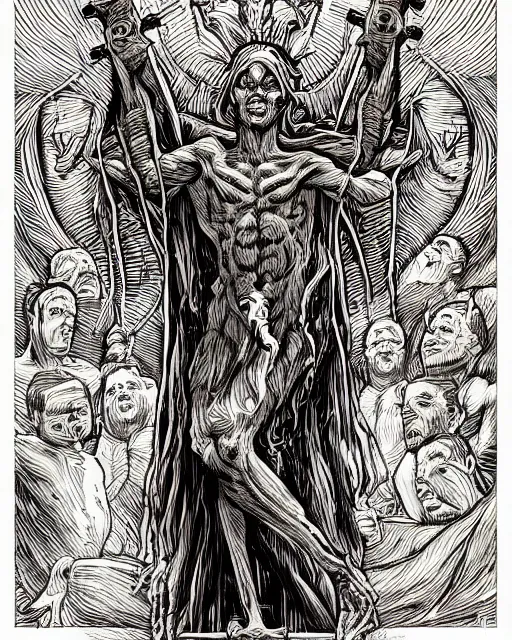 Crucified demon, dan mumford, art - Free AI Photo Generator - starryai
