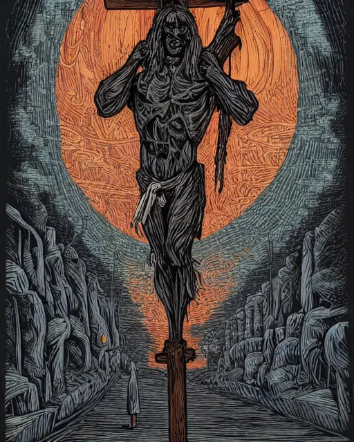 Crucified demon, dan mumford, art - Free AI Photo Generator - starryai