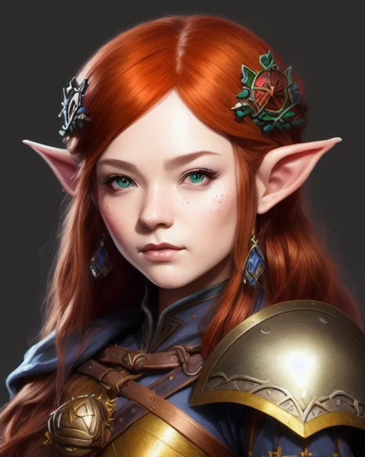 , beautiful d&d character portrait, - AI Photo Generator - starryai