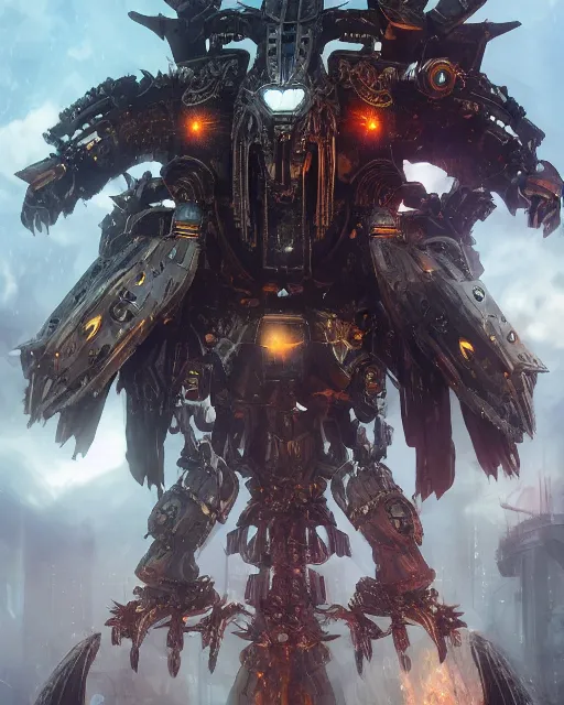 mechanical demon knight machines - Free AI Photo Generator - starryai