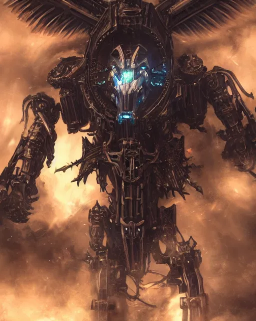 mechanical demon knight machines - Free AI Photo Generator - starryai