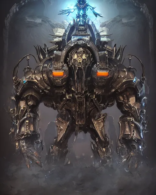 mechanical demon knight machines - Free AI Photo Generator - starryai