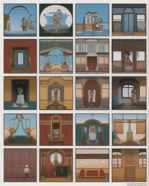 wealth in the style of Wes Anderson