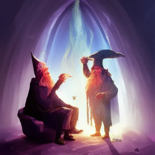 Wizard Barber Barber Trapped Mind a Wizard. - Free AI Photo Generator - starryai