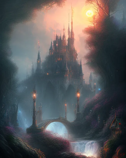 Fantasy Castle Concept Art - AI Photo Generator - starryai