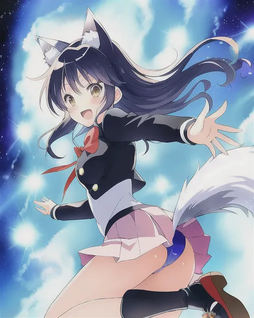 Chibi anime wolf girl HD wallpapers  Pxfuel