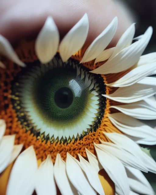 Sunflower eye - AI Photo Generator - starryai