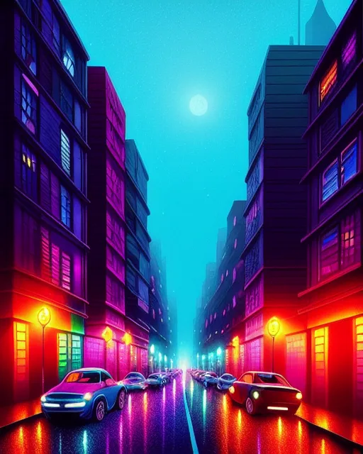 Night City - Free AI Photo Generator - starryai