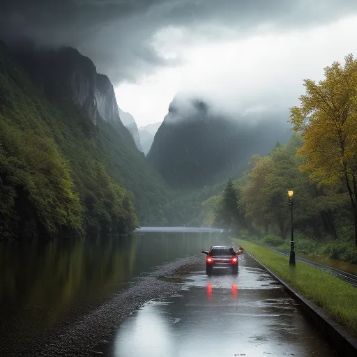 rainy day, very detailed, brush - Free AI Photo Generator - starryai