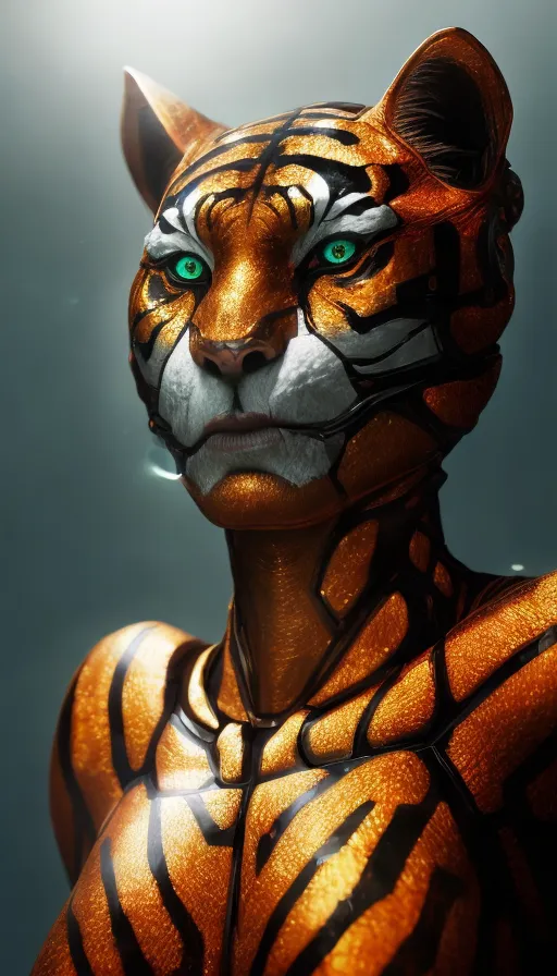 Tiger Woman - AI Photo Generator - starryai