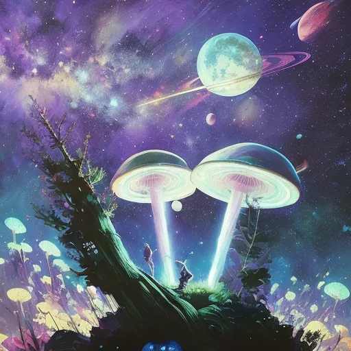 Download Space Anime Aesthetic Purple Sky Wallpaper  Wallpaperscom