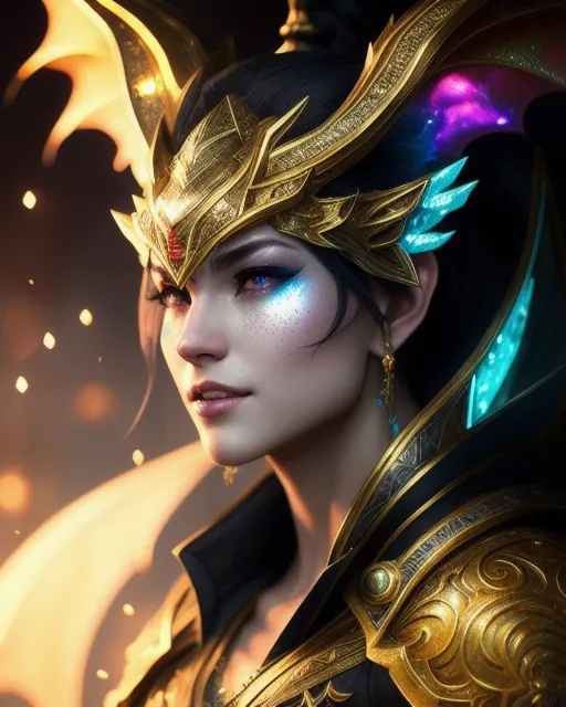 Glamur Rune A Dragon covered glowing runes, 5 - Free AI Photo Generator - starryai