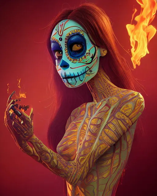 Portrait a humanoid Alien Girl 3d - Free AI Photo Generator - starryai