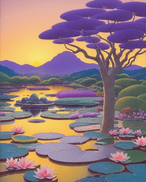 Beautiful Sunrise Over A Zen Dark - Free AI Photo Generator - starryai