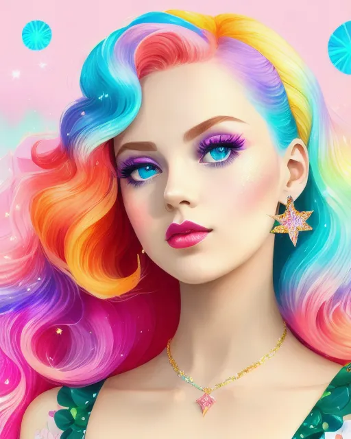 Rainbow delight - Free AI Photo Generator - starryai