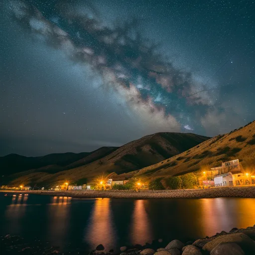 photorealistic starry night - Free AI Photo Generator - starryai