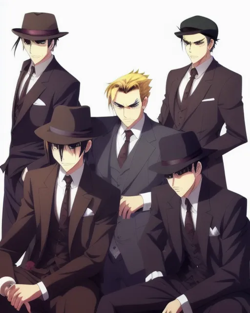 Mafia anime boys