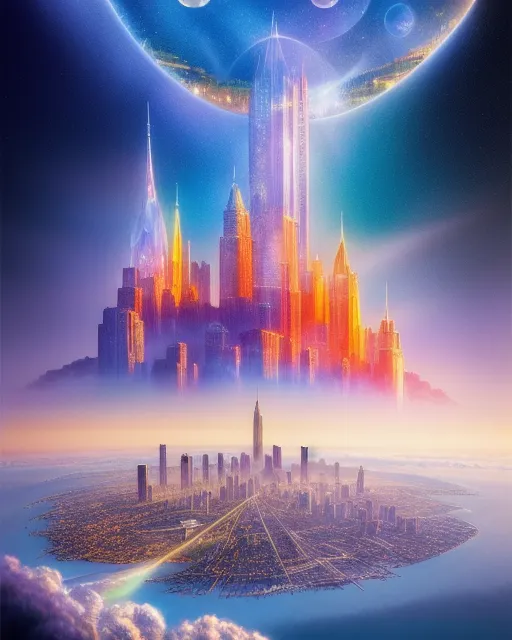 City sky - Free AI Photo Generator - starryai