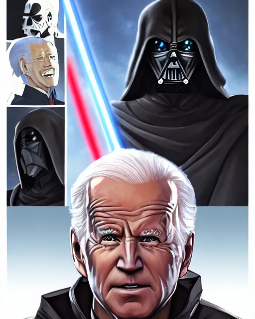 Joe Biden as a Sith Lord - AI Photo Generator - starryai