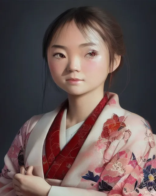 Beautiful cute japanese tutor with big sparkly eyes, embarrassed, shy, cute, alluring, high definition, high particle rendering, shaders, natural lighting, perfect facial features, japanese background, Hyper detailed, intricate, artgerm, artstation, kilian eng, dan mumford, alyssa monks