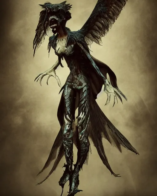 ArtStation - Paranormal Creature - Harpia