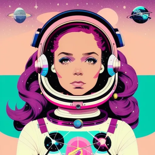 SPACE GIRL GOGO — FP Illustration