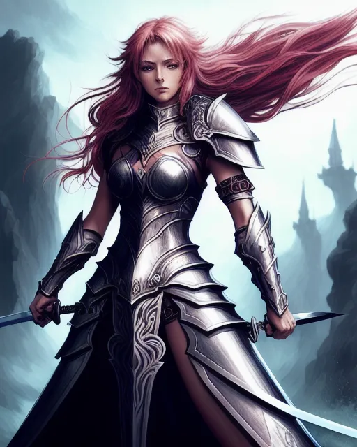 Beautiful female warrior armor - Free AI Photo Generator - starryai
