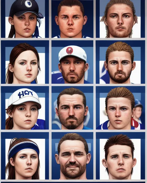 alien sports team 9 members - Free AI Photo Generator - starryai