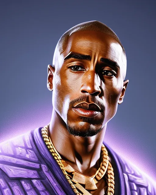 Tupac Shakur, D&D Character, Colorful, Detailed, starryai