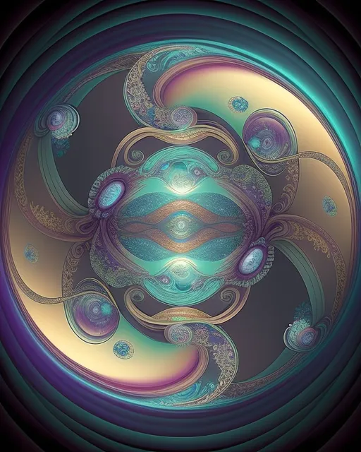 A chaotic nebula contained within - Free AI Photo Generator - starryai