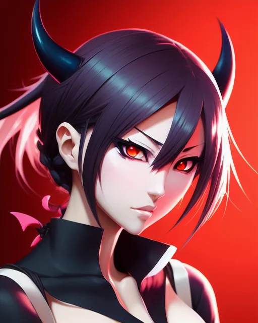 red demon anime girl｜TikTok Search