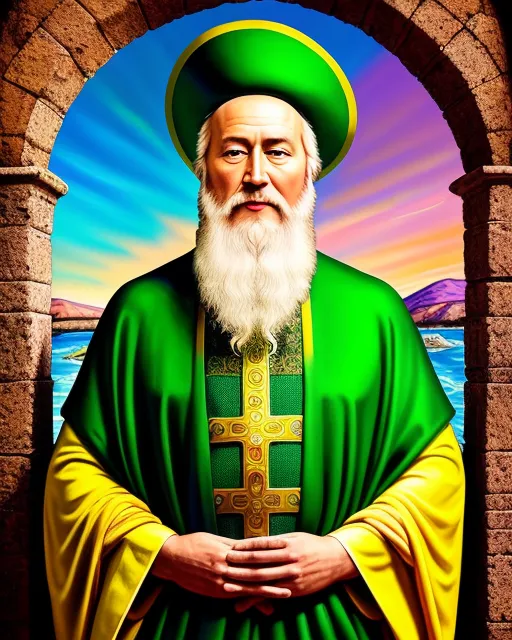 St Patrick himself so it is