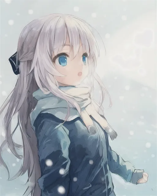 Girl in snow