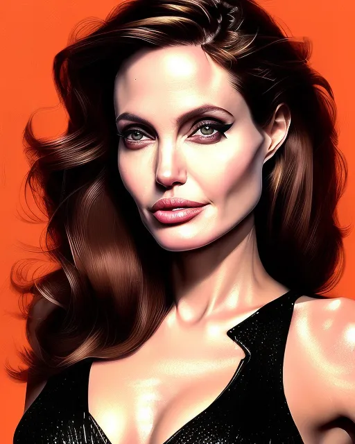 Angelina Jolie - AI Photo Generator - starryai