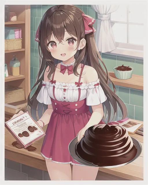 Chocolate pudding girl