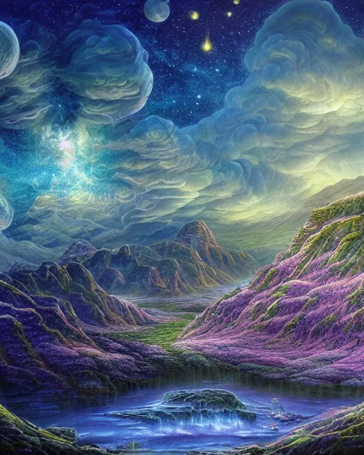 , beautiful fantasy landscape, - Free AI Photo Generator - starryai