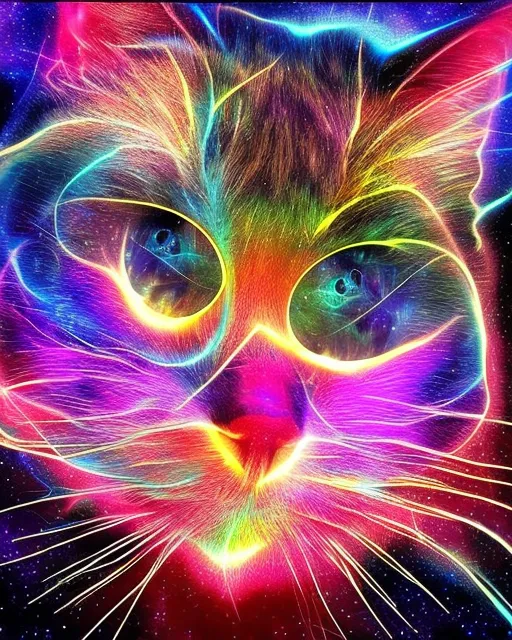 Cosmic cat face
