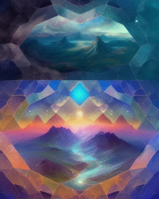 cosmic fantasy within a world - Free AI Photo Generator - starryai