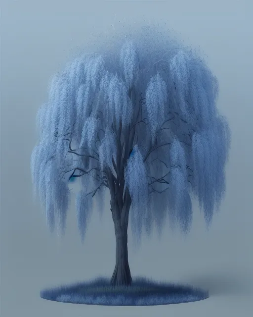 Blue willow clearance tree