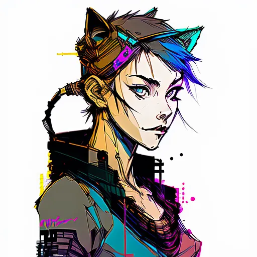 Girl cat ears - Free AI Photo Generator - starryai