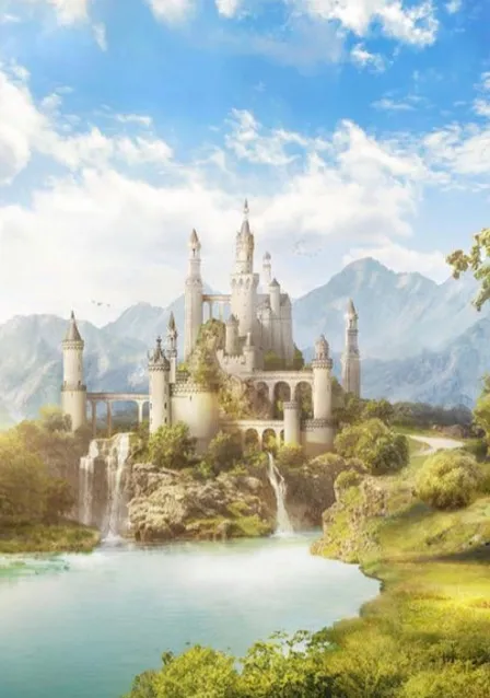 A beautiful castle distance - Free AI Photo Generator - starryai