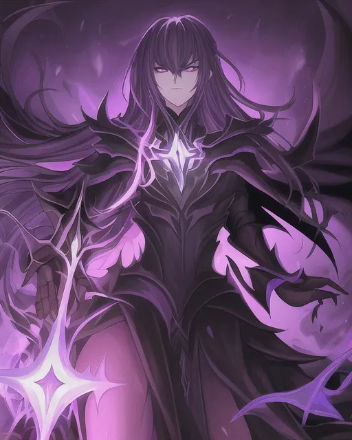 Villain darkness hero light - AI Photo Generator - starryai