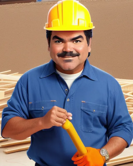 George Lopez the construction worker