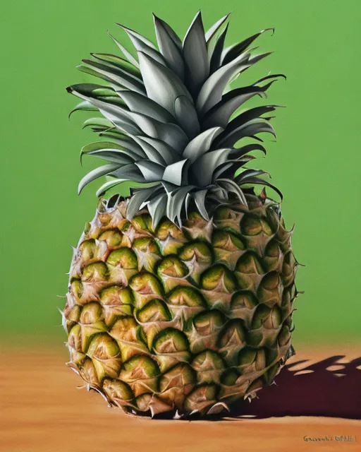 Pineapple fruit basket,  realistic and natural,  detailed full-color,  nature,  hd photography,  galen rowell,  david muench,  perfect composition,  gloss,  hyperrealism