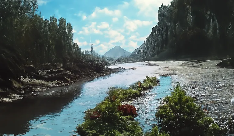 A river runs through it - Free AI Photo Generator - starryai