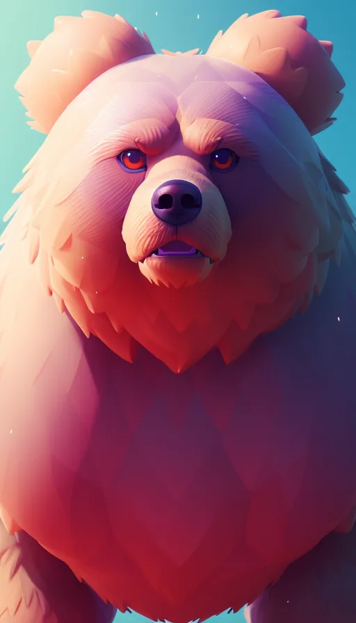 Cute grizzly thicc boi, detailed, vibrant, anime face, dummy thicc, sharp focus, character design, wlop, artgerm, kuvshinov,absolute unit,creature design, unreal engine