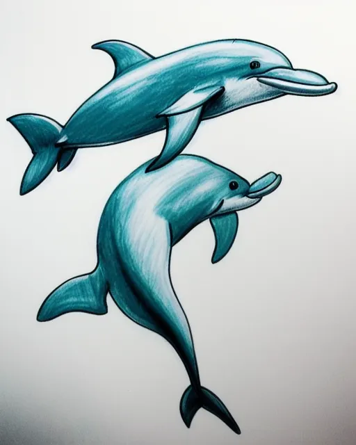 How To draw Dolphin
