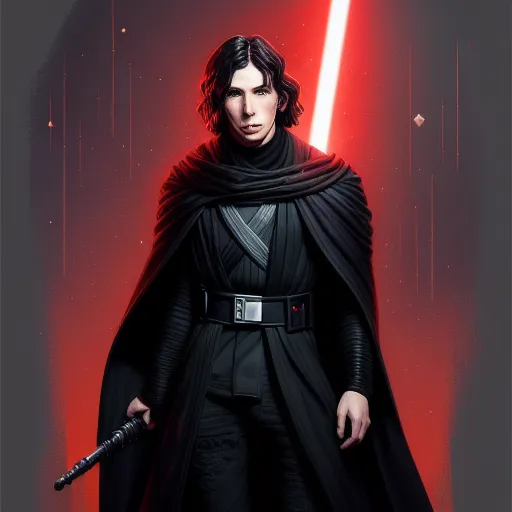 Trending on lost ark young Kylo Ren - AI Photo Generator - starryai