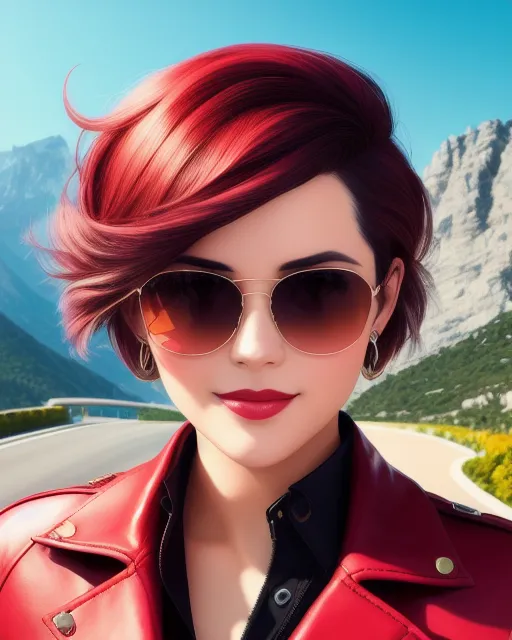 Portrait Mountain Landscape - Free AI Photo Generator - starryai